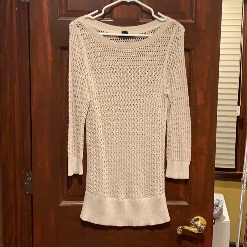 White House Black Market open knit sweater